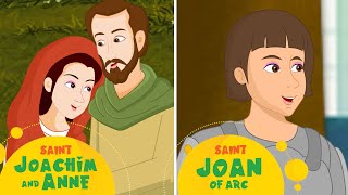 Saint Joachim and Anne \u0026 Saint Joan of Arc I Compilation Video I #christianfamilytv #saints