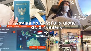 moving to australia alone from indonesia as a student 🇮🇩🇦🇺 | travel info + vlog (2022)
