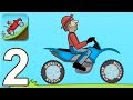 Hill Climb Racing - Gameplay Walkthrough Part 2 - Motocross Bike (iOS, Android)
