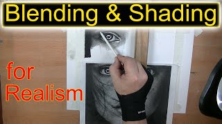 Realistic Pencil Drawing - Blending Shading to achieve photorealism #2