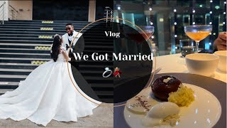 VLOG: WE GOT MARRIED |Dinner at the Armani Luxury restaurant | Fine dinning in NYC| New Year’s Eve