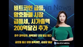 [굿모닝 비트코인] 0403 비트코인 급등, 주요 암호화폐 일제히 급등..시총 200억 달러 추가