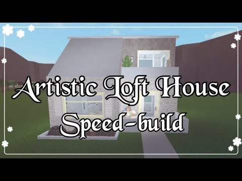 Bloxburg - Artistic Loft House Speed-build - YouTube