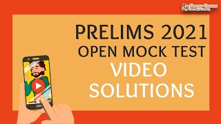Open Mock Test for Prelims 2021