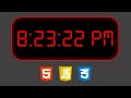 Digital Clock using HTML, CSS and JavaScript