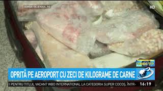 Captură de miel pe aeroportul din Cluj. Carnea, găsită în bagajul unei femei care se ducea în I