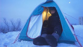 [4k]인적없는 설산에서 나홀로 백패킹하면 벌어질수 있는일  실족 조난 고립