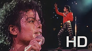 [HD] Rock With You / Human Nature — Live in Tokyo, '87 (Red Shirt) [A.I. Upscale] - Michael Jackson