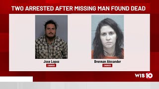 Body of missing NC man found in Fairfield County, 2 arrested