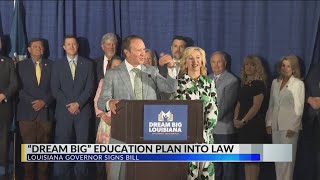 Governor Landry discusses signing of education bills