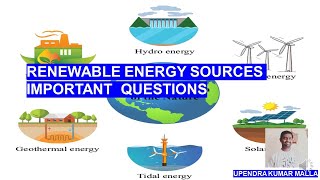 Renewable energy sources important questions