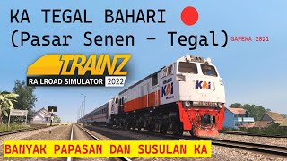 FULL TRIP KERETA API TEGAL BAHARI | PASAR SENEN - TEGAL | TRAINZ SIMULATOR INDONESIA