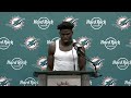 wr tyreek hill meets with the media after sfvsmia miami dolphins