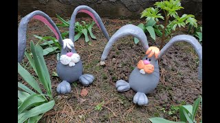 CREATIVE IDEAS of CEMENT /GARDEN FIGURES / Cement decor for flower beds