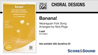 Banana!, arr. Nick Page – Score & Sound