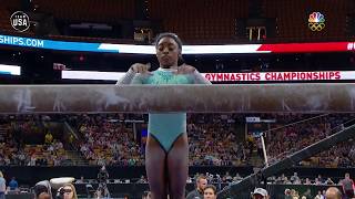 Simone Biles Completes Her Incredibly Difficult Balance Beam Routine | Summer Ch