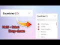 Creating a Multiselect Dropdown with HTML, CSS & JavaScript || web development Tutorials