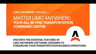 Master Limo Anywhere: Your All-in-One Transportation Command Center