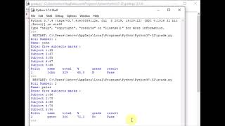Python grade calculator