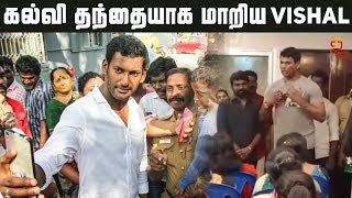 கல்வி தந்தையாக மாறிய புரட்சி தளபதி | Vishal | Latest Tamil Movies Update | Thamizh Padam