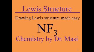 How to Draw a Lewis Structure for NF3? Nitrogen Fluoride