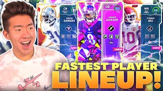 FASTEST PLAYERS TEAM! This Lineup was SUPER EXPENSIVE! Madden 22