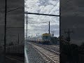 Comeng Alstom 567M going through the crossing near Mordialloc