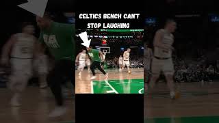 CELTICS BENCH CAN'T STOP LAUGHING FOR THIS #nba #shorts #basketball #viral #viralshorts #funny
