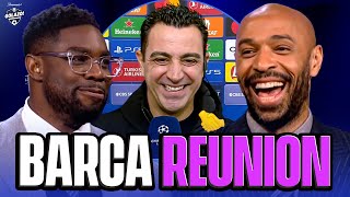 Thierry Henry & Xavi reunite as Barca manager reacts to draw against Napoli | UCL Today | CBS Sports