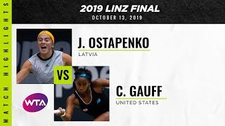 Jelena Ostapenko vs. Coco Gauff | 2019 Linz Final | WTA Highlights