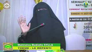 Malmatou badiallo Sylla : conférence le repentir toubi du 11/09/2021