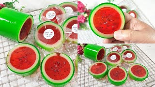 SEMAKIN CANTIK DENGAN VERSI GULUNG‼️ IDE JUALAN MODAL EKONOMIS, PUDING GULUNG MIRIP BUAH SEMANGKA