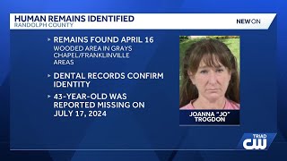 Human remains found in Randolph County, identified as woman reported missing in 2024