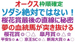 オークス2021 枠順確定　ソダシ絶対ではない！　クロフネの血統が。東京芝2400mで、夢の血統馬が突き抜けます。