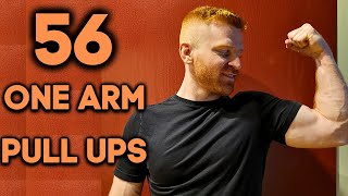 56 One Arm Pull Ups