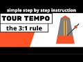 Tour Tempo - The 3-1 Rule...