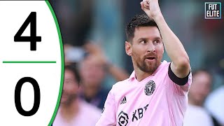 Lionel Messi Double - Inter Miami vs Atlanta United 4-0 Extended Highlights & Goals 2023