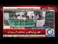 protest of the sacked employees of water management in vehari