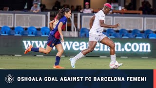 Bay FC Goal by Oshoala against FC Barcelona