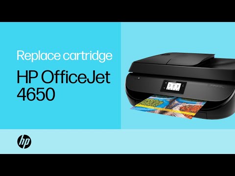 Replacing a Cartridge on the HP OfficeJet 4650 Printer Replacing a Cartridge on the HP OfficeJet 4650 Printer