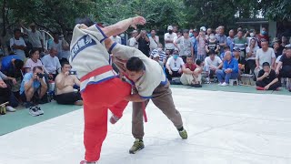 Chinese wrestling天津摔跤，这运动看似没什么杀伤力，被砸了一下再也不敢这么想了