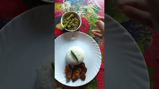 💗🥚🍛#আজকের দুপুরের মেনু#lunch#love  #menu#song #youtubeshort 😋🍛🌶️