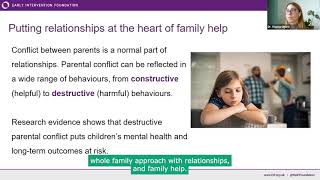 Reducing Parental Conflict and Family Hubs