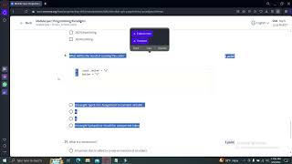 Module quiz: Programming Paradigms Coursera | Programming with JavaScript Meta
