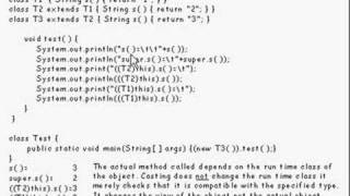 Java Tutorial 17.07 Classes, overriding, hiding and access
