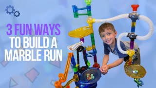 Learn About Even More Fun Ways of How to Build a Marble Run with Chain Lift and Pipes and Spheres