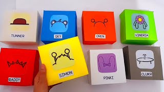 Paper DIY 🎁Incredibox Candy SPRUNKI BLIND BAG Unboxing | How to make sprunki Blind bag