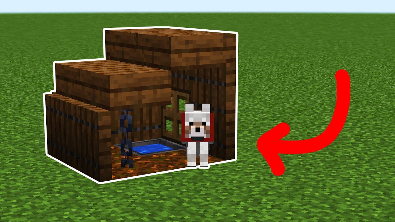 How To Make A Dog House In Minecraft Youtube