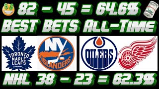 62.3% Winning Run [38-23] Last 61 NHL Bets | Best Bets for 1/11/24