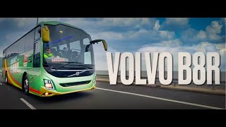 全新 VOLVO 大吉車體富豪B8R旅遊巴抵達香港